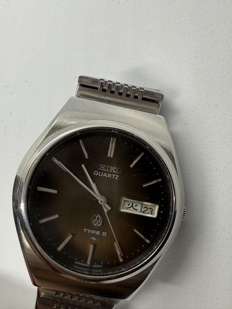 [Б/У] Кварцевые часы SEIKO TYPE II Черные