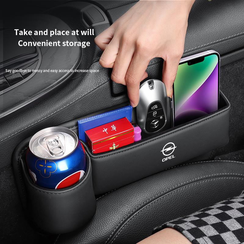 pdcr2 For Opel OPCline ASTRA CORSA INSIGNIA MOKKA VECTRA GRANDLANG ZAFIRA GTC Tigra Car Seat Gap Multifunction Crevice Storage Box