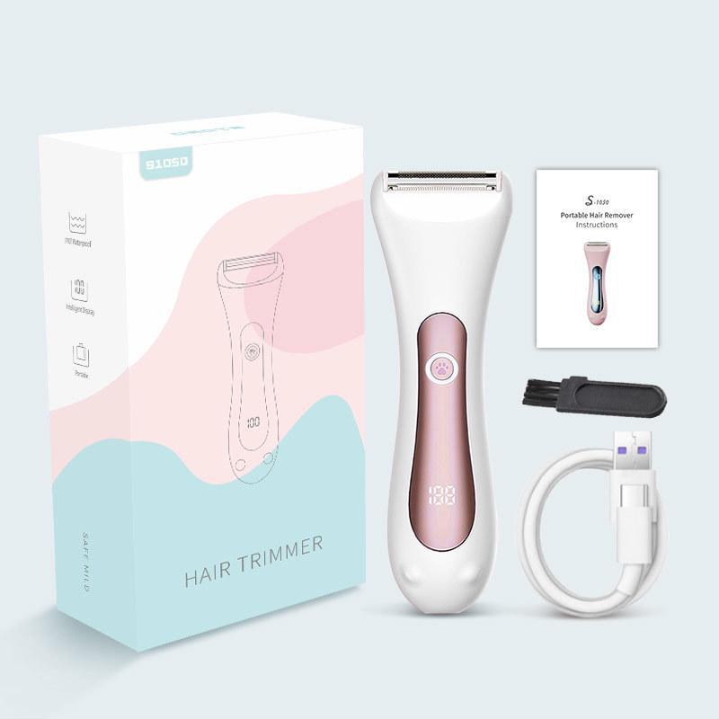 Женская портативная электробритва для влажного/сухого бритья — идеально подходит для удаления волос в области подмышек и груди