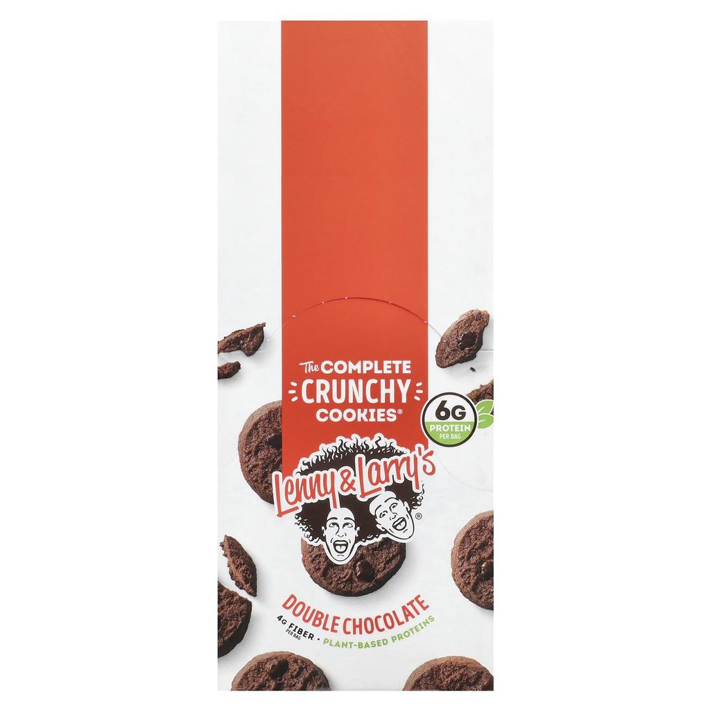 Lenny & Larry's The Complete Crunchy Cookies®, Double Chocolate, 12 Pieces, 1.25 Oz (35 G) Each