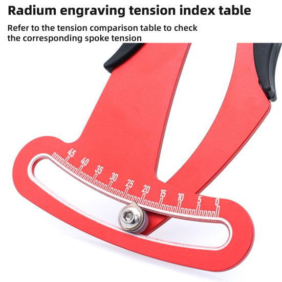 Bike Wheel Spoke Tension Meter Accurate Heavy Duty MTB Mountain Road Bicycle Rim Adjustment Tensiometer Measurement Tool