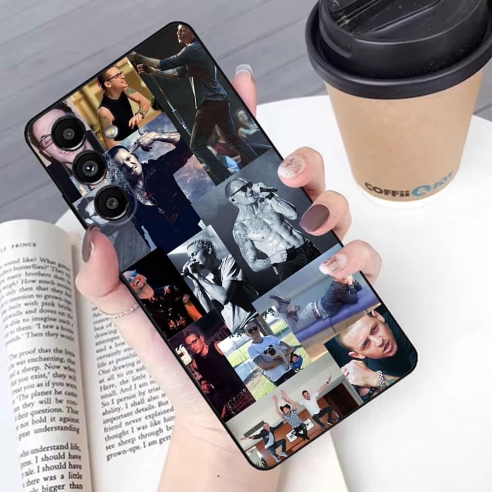 Band L-LinkinS Cool P-Park Phone Case For Samsung S24,23,22,30,21,10,9,Ultra,Plus,Lite,FE,Soft Silicone Black Cover