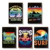 Лезлик Металлическая табличка Серф Пляж Настенное украшение Американская тарелка Интерьер Ретро Товары Винтаж Антиквариат (SURF3)