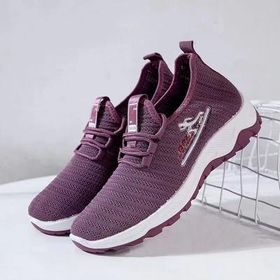 Новые повседневные кроссовки Flyknit женские легкие туфли для мам с мягкой подошвой модные туфли из кокоса