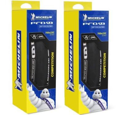 Набор из 2 шин MICHELIN Pro4 Service Course V2 Service Course Clincher Tire Road (Про4 V2) (Черный, 700×23с) [Элемент]