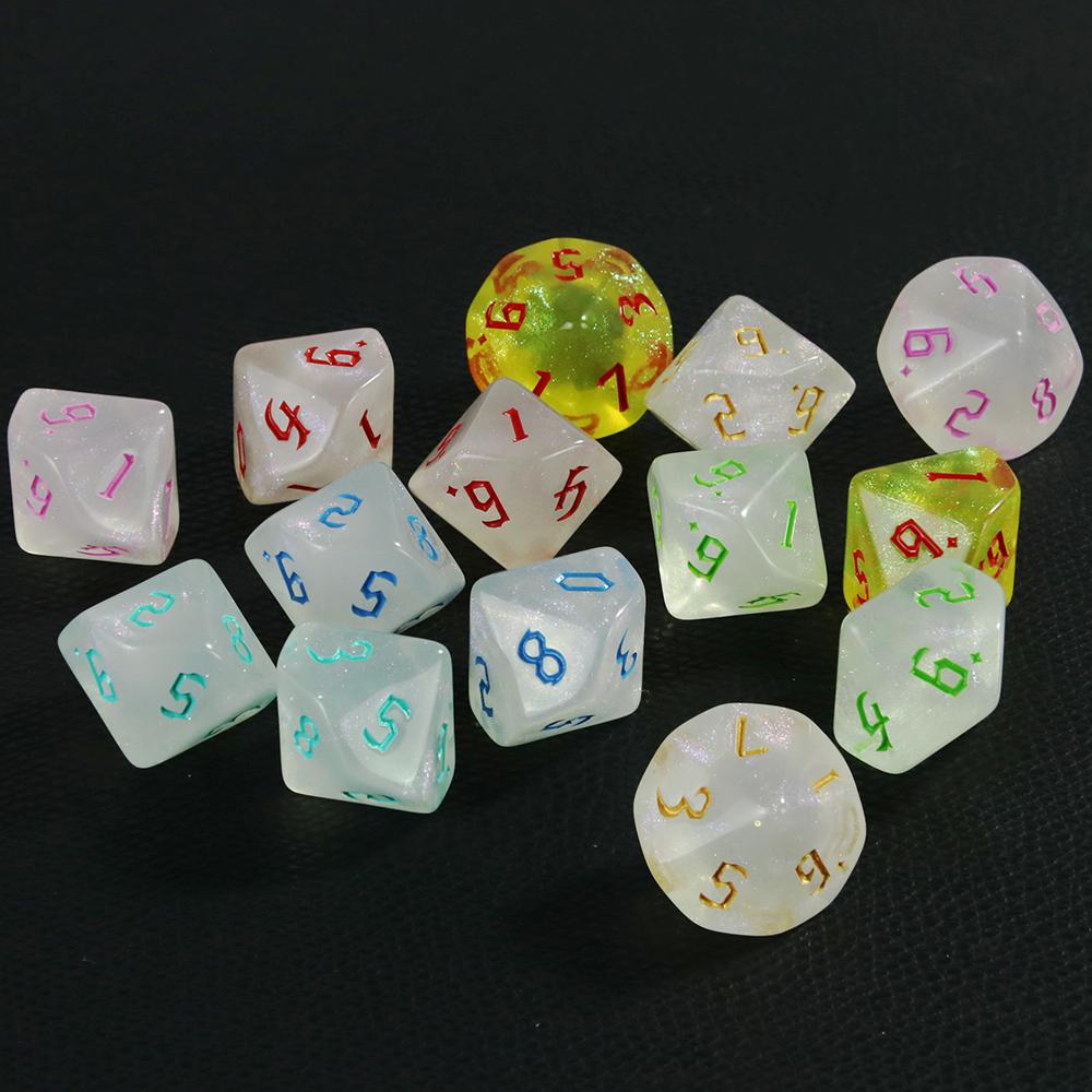 Набор игральных костей D10 10 шт для DND 10-гранные игральные кости многогранные игральные кости настольный многогранный набор для ролевой игры