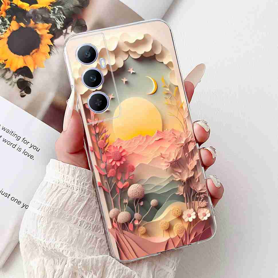 For Realme C65 Case Cute Cartoon Butterfly Cover Soft Silicone Phone Case Fundas For Realme C 65 C65 RealmeC65 4G Bumper