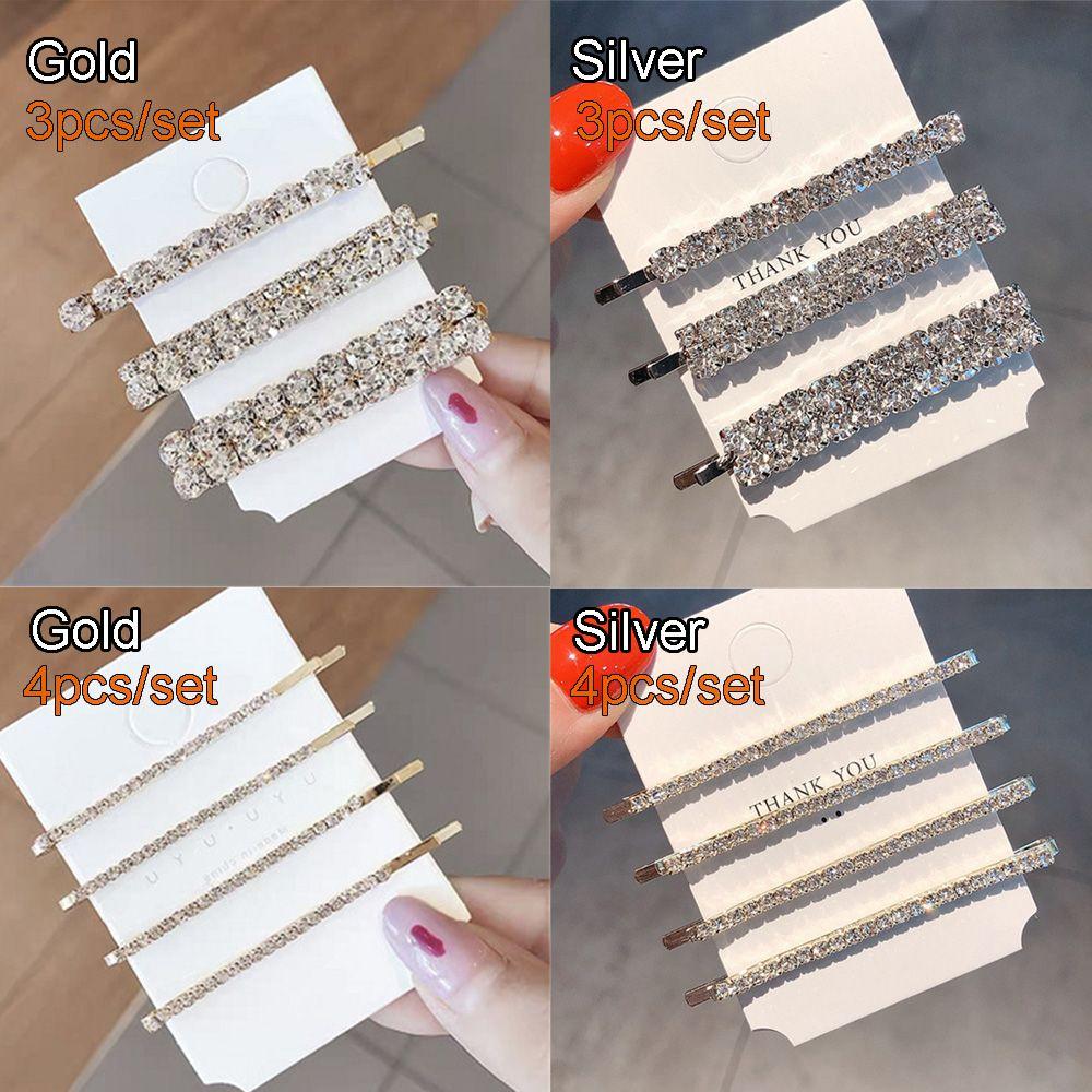 Hair Styling Diamondl Hairgrip Shining Crystal Barrettes Rhinestones Hairpins Hair Clips Set