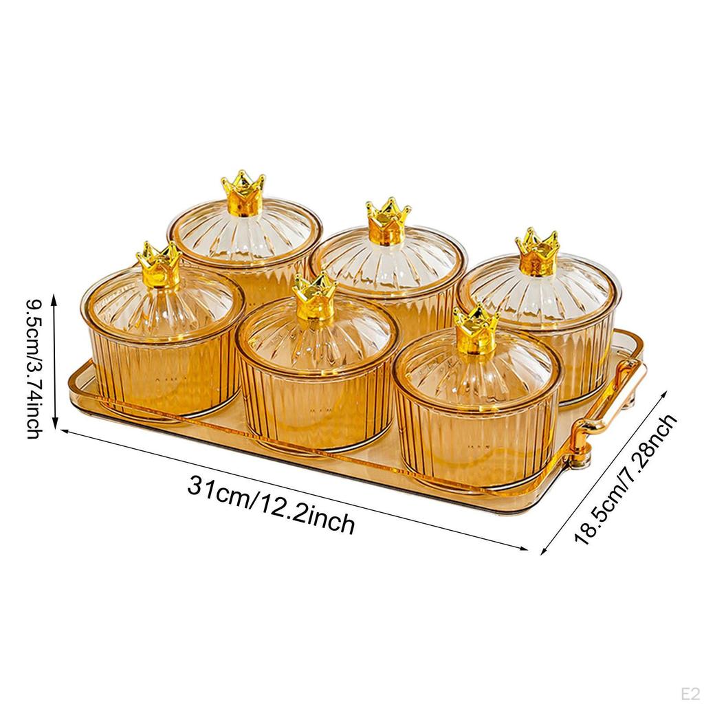 Dried Fruit Plate Appetizer Serving Tray Luxury Divided Platter Condiment for Living