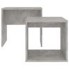VidaXL Ensemble de table basse Gris béton 48x30x45 cm Bois ingénierie 802889