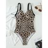 2025 Leopard Swimsuit Women One Piece Sexy Brazilian Swimwear Female Push Up Bathing Swimming Suit Summer Beachwear Bodysuit
