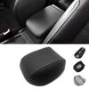 Мягкий кожаный чехол на подлокотник с углеродной текстурой для VW Golf 7 MK7 2014 2015 2016, центральный подлокотник автомобиля, накладка на кожный покров, наклейка, отделка
