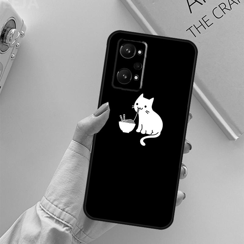 Милый Кавайный Кот Для Realme GT 7 Pro GT 6T 6 5 C67 C61 C55 C53 C51 C21Y C25S C75 10 11 12 13 14 Pro Plus Чехол