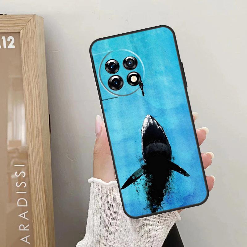 Чехол с акулой и морскими рыбами для OnePlus Nord CE 5 3 4 Lite N20 N30 OnePlus 13T 10T 8T 11 12 13 15 R 9 10 Pro