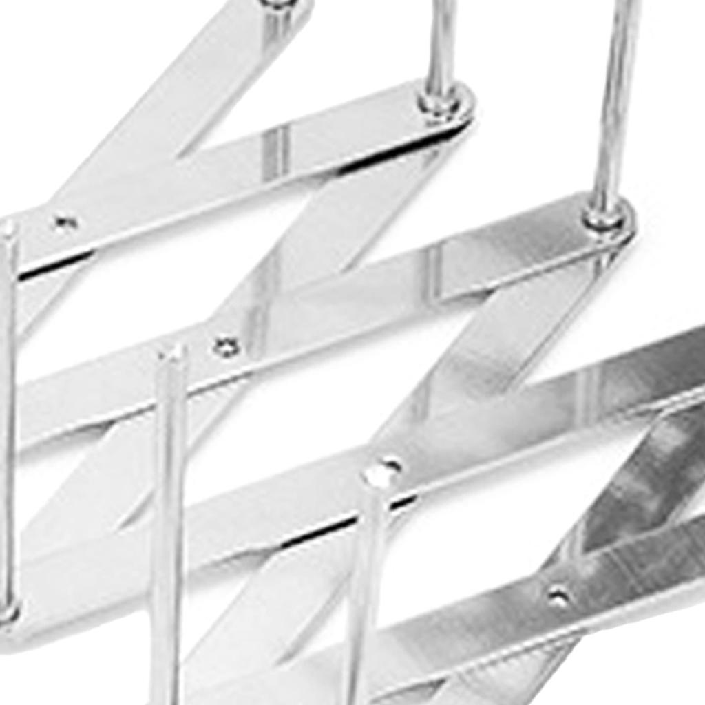 Dish Drying Rack Telescopic Stainless Steel Slip Resistant Adjustable Dish Drainer Organizer for Kitchen 1PCS