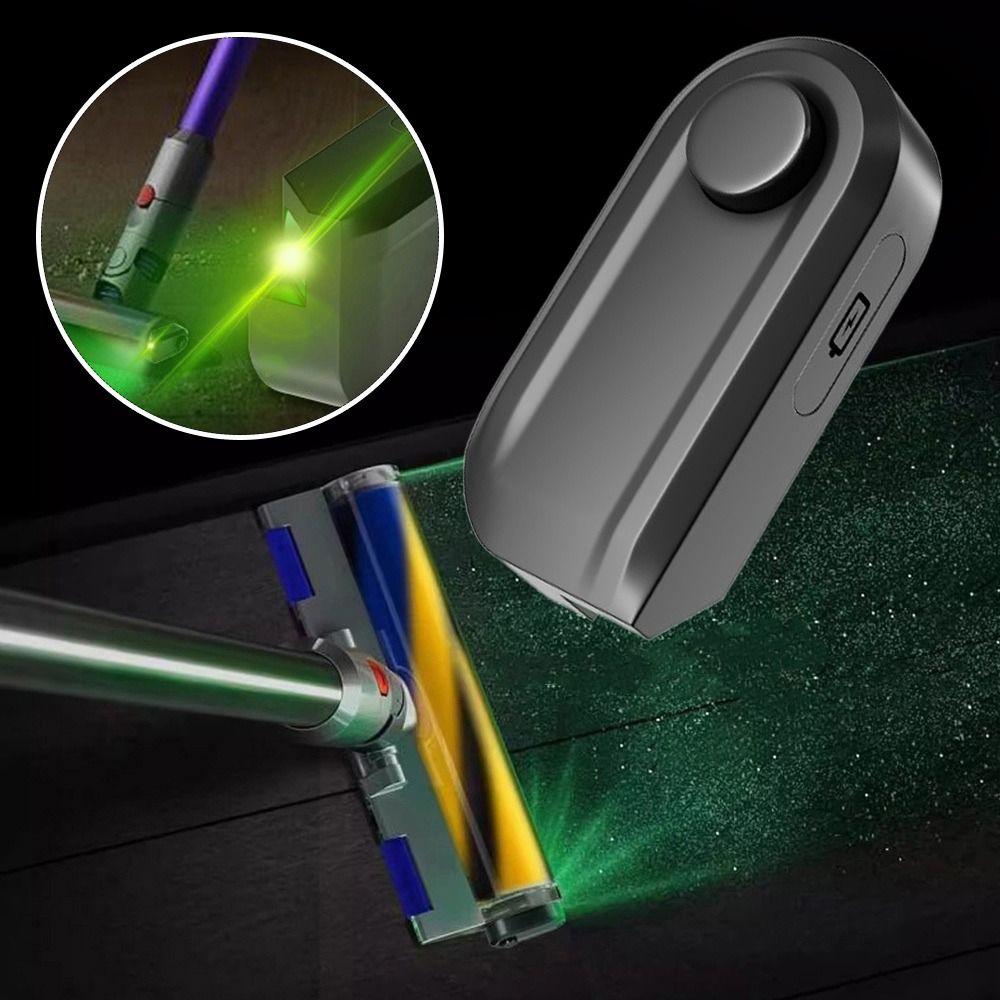 Уборка скрытой пыли Пылесос Зеленый свет USB зарядка Светодиодная лазерная лампа Индикатор пыли