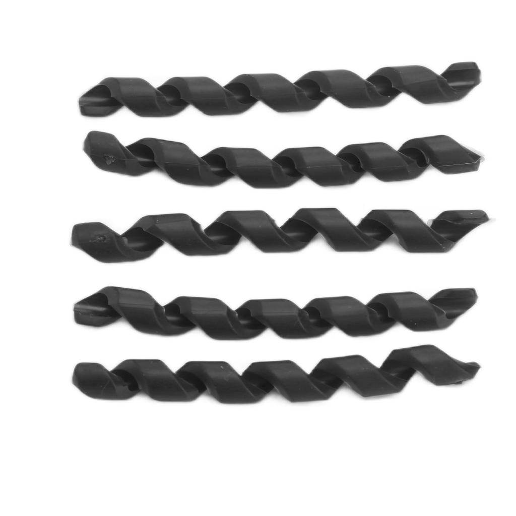 5Pcs Bicycle Line Protector Threaded TPR Elastic Rubber Easy Install Bicycle AccessoriesBlack