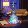 Iridescent Christmas Tree LED Ornament for Fireplace Bar Xmas Wedding Counters Top