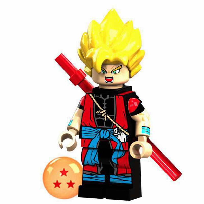 Son Goku Minifigures Anime Series Vegeta Broli Building Blocks Toys for Children