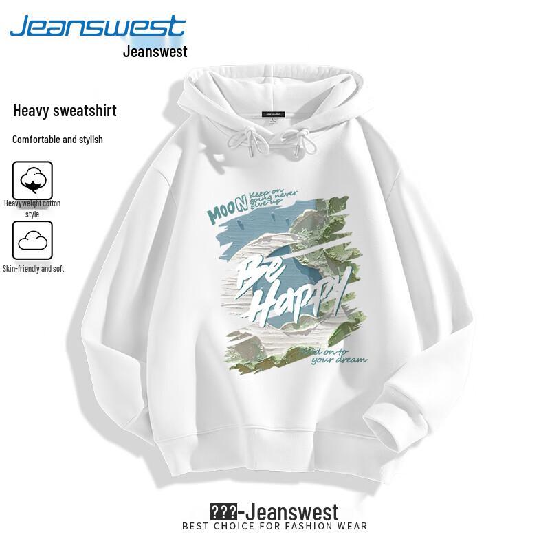 Унисекс толстовка с капюшоном Jeanswest в стиле масляной живописи