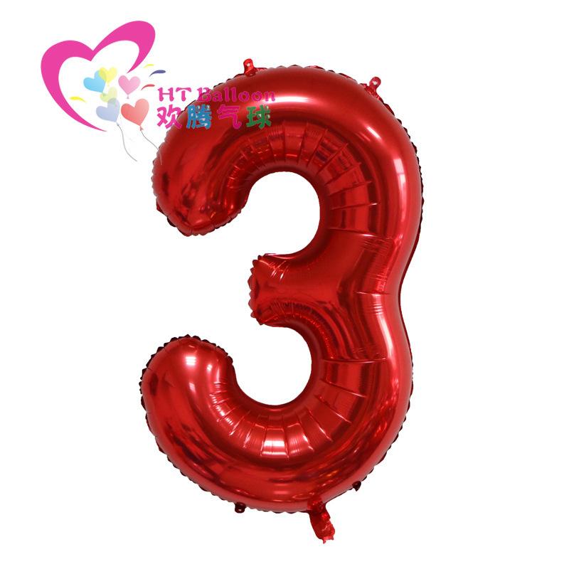 40 Inch Red Large Numbers Balloon 0-9 Birthday Party Decorations Helium Foil Mylar Big Number