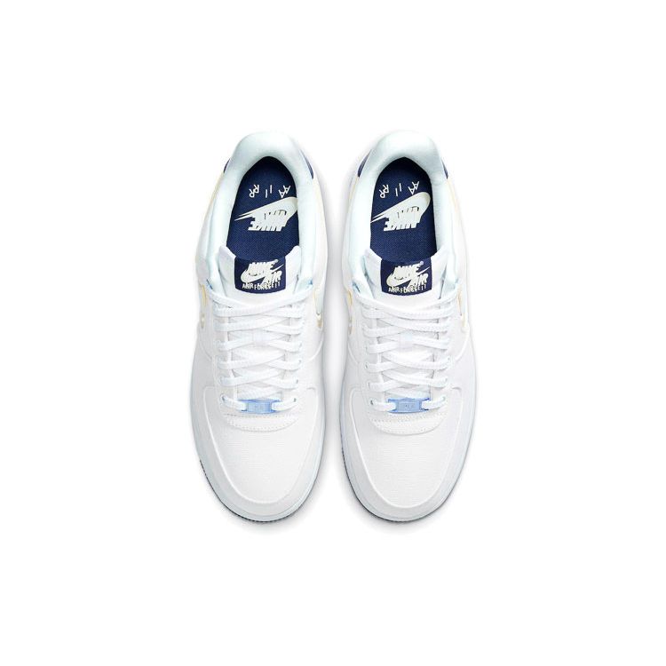 Evo x Street Fighter x Nike Air Force 1 Premium Moment 37 Унисекс Кроссовки Белый Ископаемый Синий-Пустота DB3541-100
