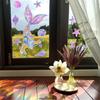 Reflective Rainbow Glass Stickers Colorful Flower Decals Sunlight Dispersing Window Films PVC Clings for Home Decors