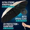 16K Double Bones Large Automatic Umbrella Men Womens Windproof Compact Folding Business Luxury Sun Rain Umbrella Travel Paraguas