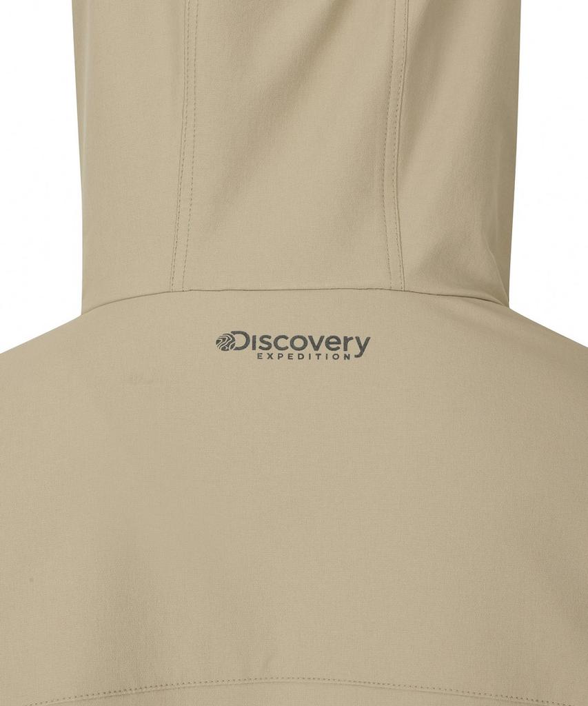 Мужская тканая тренировочная куртка с капюшоном Discovery Expedition Prevona (бежевый)