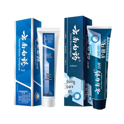 Набор зубных паст Yunnan Baiyao с мятой и активными пептидами, свежая мята