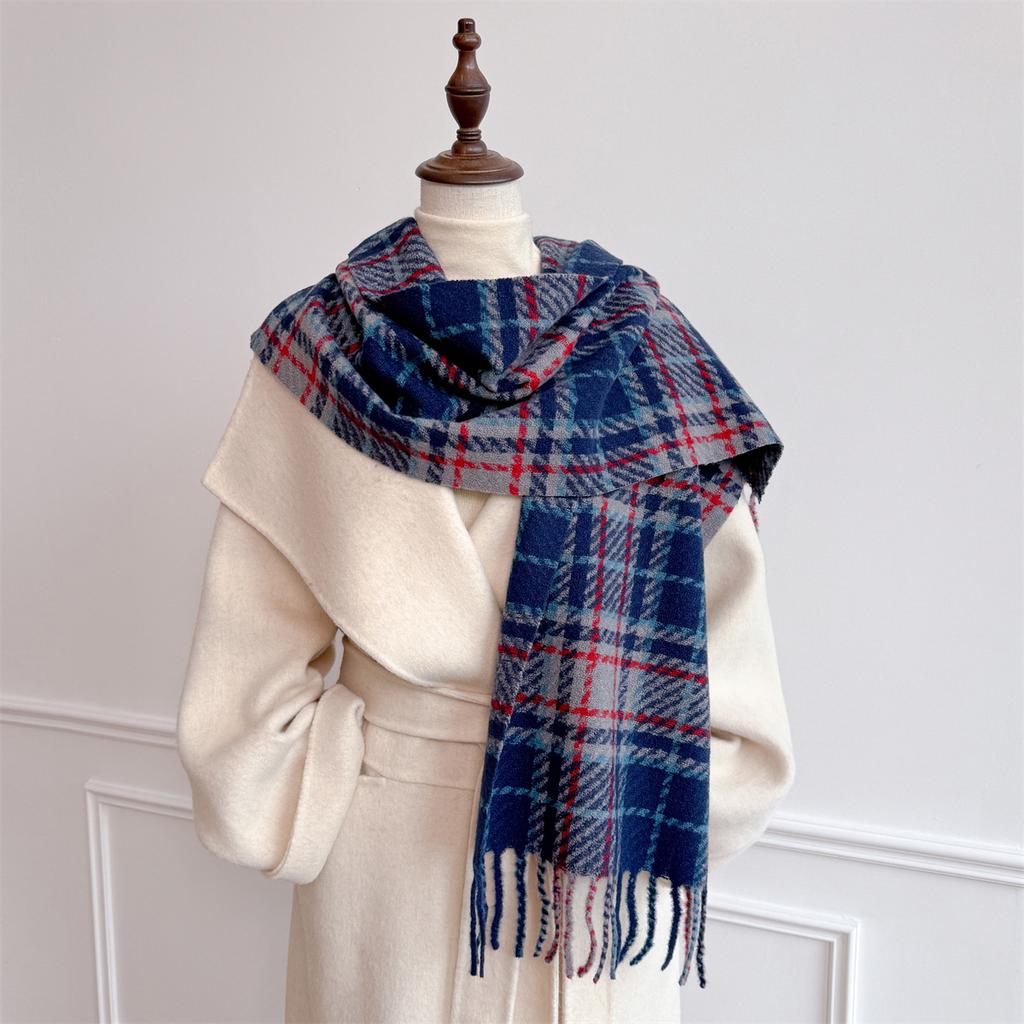 Towel Female Autumn And Winter Atmosphere Imitation Cashmere Versatile Student Winter Warm Shawl Scarf