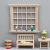 1:12 Dollhouse Square Window Frame Model Dollhouse 20 Pane Windows Dolls House Mini Furniture Accessories