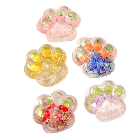 1/5 шт. Сенсорная игрушка для кошачьей лапы, игрушка для сжимания, прозрачная игрушка, мягкая для детей и взрослых