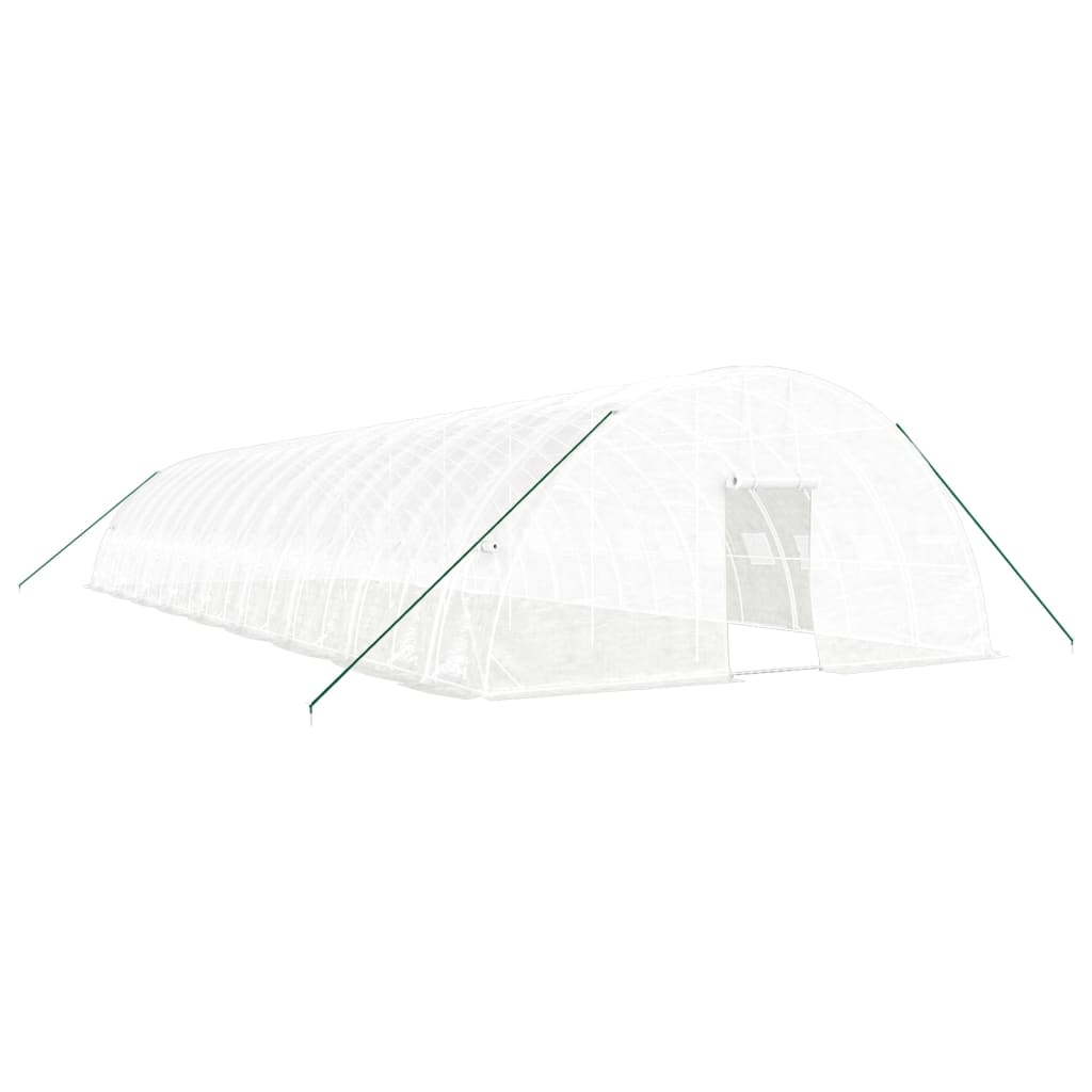 Greenhouse with Steel Frame White 108 m² 18 x 6 x 2.85 m
