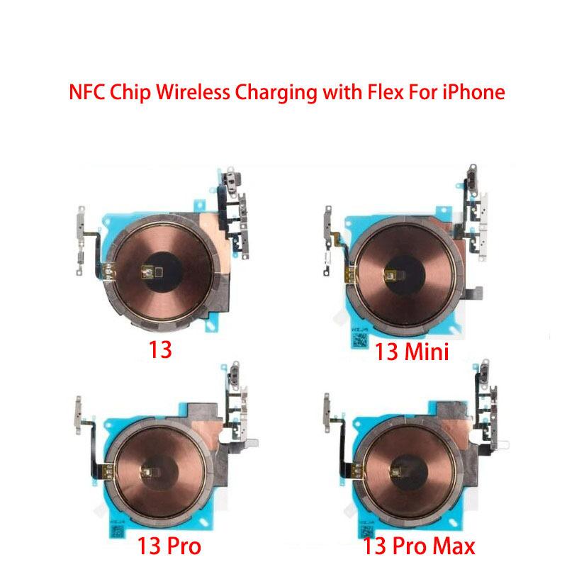 Wireless Charging Chip Coil NFC With Volume Flex For iPhone 11 Pro Max 12 13 14 X XS XR Charger Panel Sticker