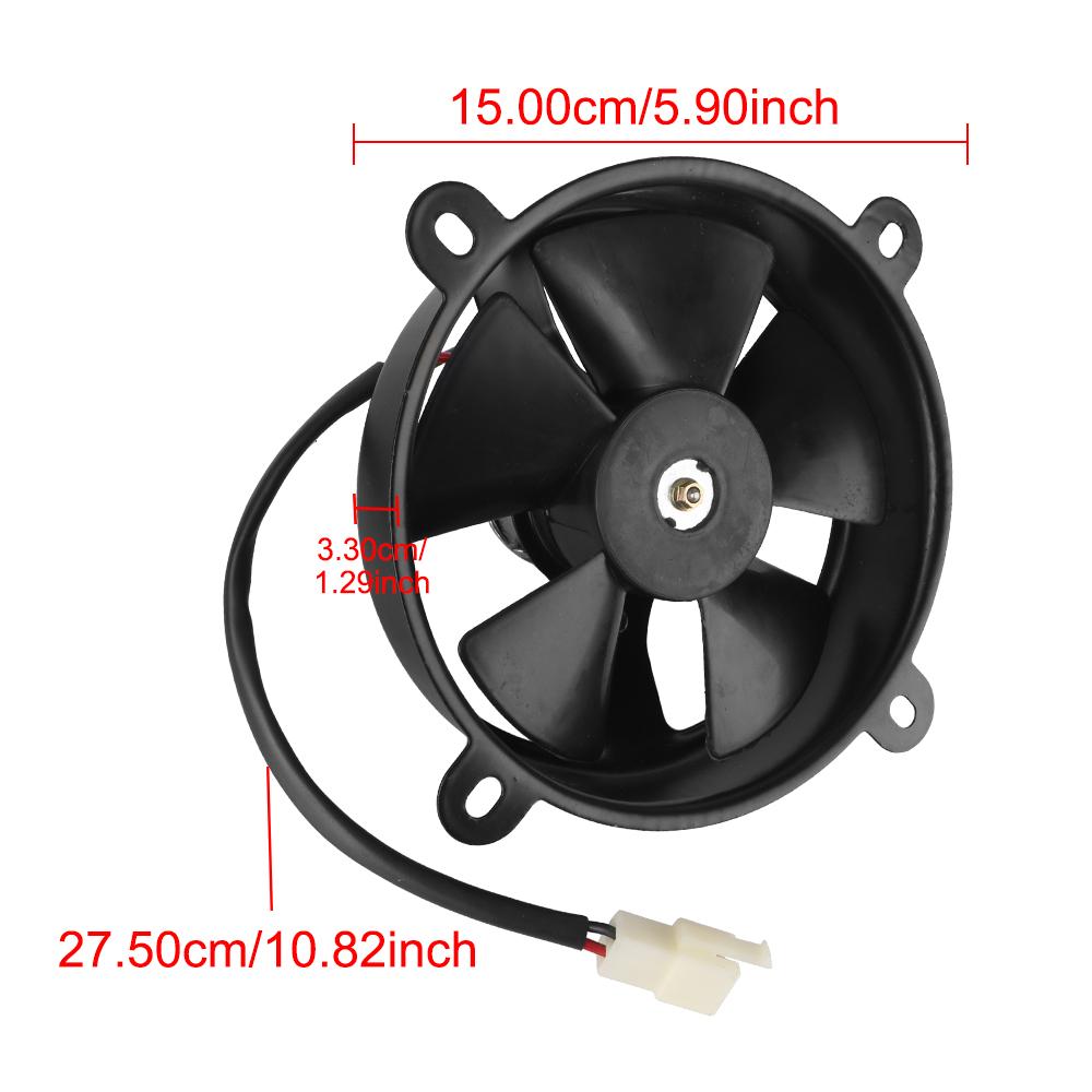 For ATV Quad Go Kart Buggy Motocross Motorcycle Accessories 150cc-250cc 12V Oil Cooler Motorcycle Cooling Fan Engine Radiator