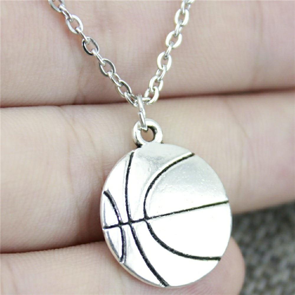 Цепочка с подвеской в виде баскетбольного мяча