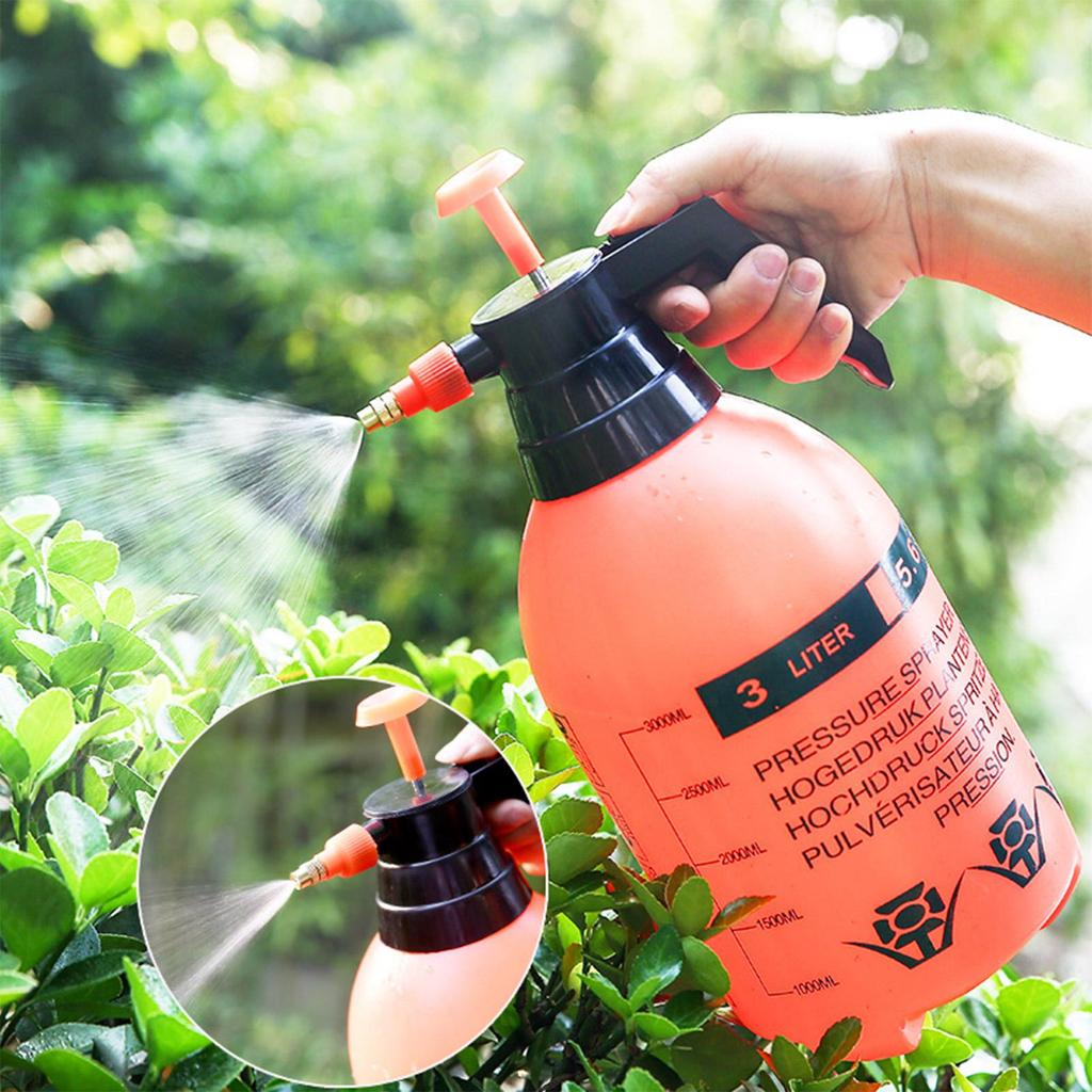 Water Sprayer 2/3L Hand Pressure Water Sprayer Adjustable Portable Garden Sprayer Bottle Plants Sprinkler Car Wash Spray