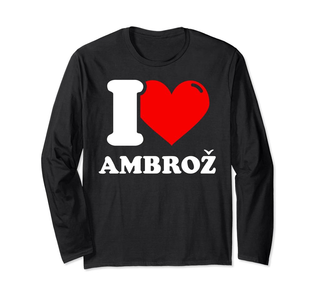 Я люблю название футболка с длинным рукавом Ambrosia