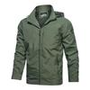 2024 Men's Hooded Trench Coat: Spring-Autumn Cycling & Casual Windbreaker for Middle-aged and Young