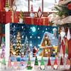 Календарь адвента Yousheng Christmas Gnomes 2025 24-дневный календарь обратного отсчета Зимняя сцена Праздничный декор Коллекционные фигурки Набор гномов для семьи