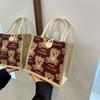 Сумка Lines Tote для женщин, которые выходят на улицу, чтобы нести сумку для обеда для японской девушки, небольшая сумка через плечо для офисных работников, сумка для ланч-боксов