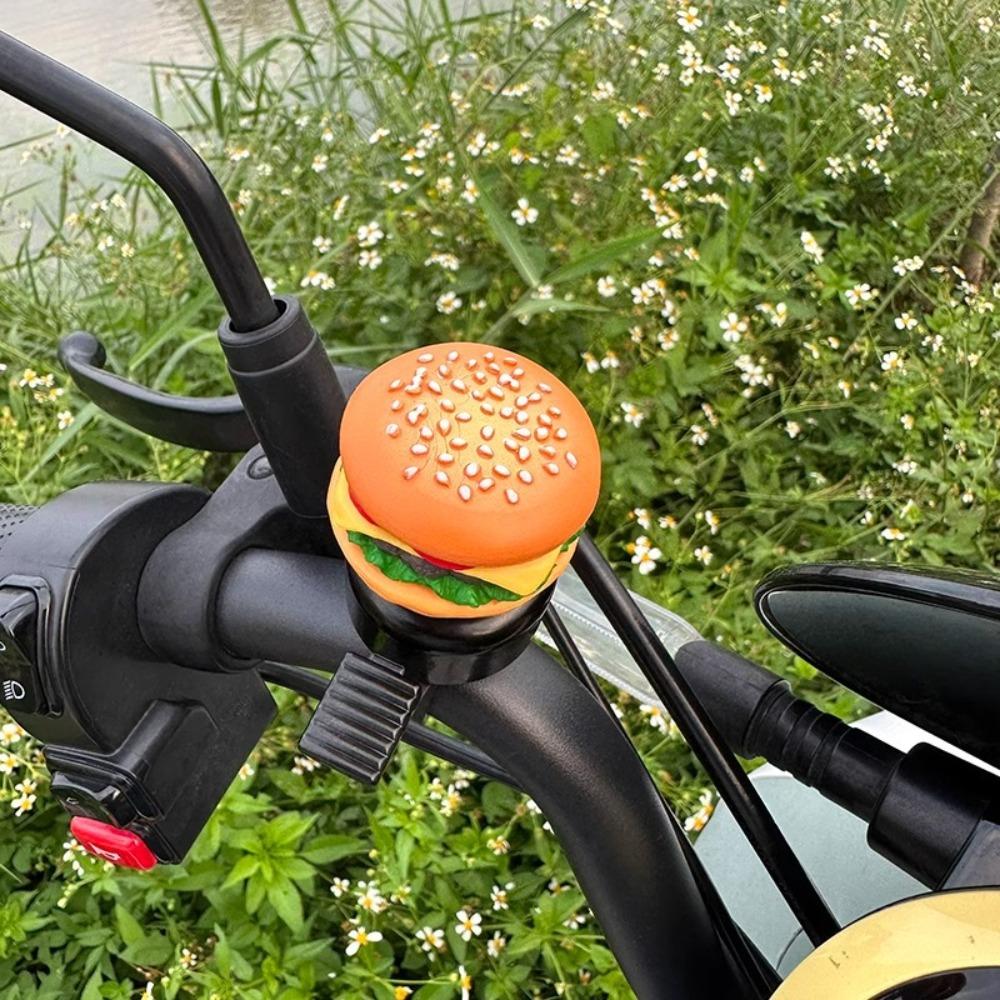 Hamburg Bicycle Horn French Fries Bike Scooter Bell Cartoon Bicycle Bell Bicycle Safety