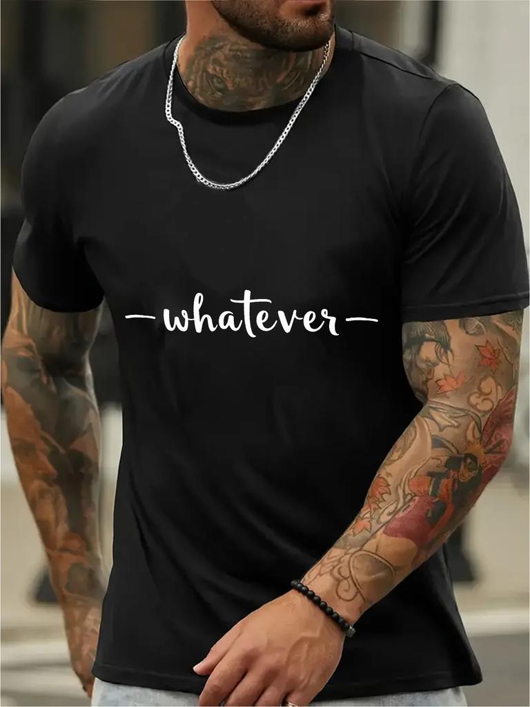 Black T-shirt - Soft Breathable Cotton Blend Tee with Stretch Fabric for Gym