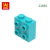 Нетоксичный 77 шт./лот 1x2x1 2/3 С шипами с 1 стороны Блок Moc Цветные Аксессуары Совместимые с 22885 Кирпич DIY Детская Игрушка Сборка