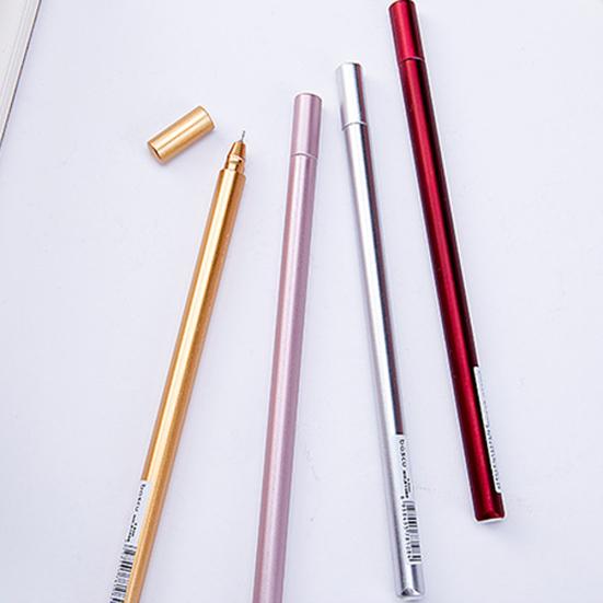 0.5mm Metallic Feel Student Writing Drawing Signing Ink Gel Pen Stationery Gift