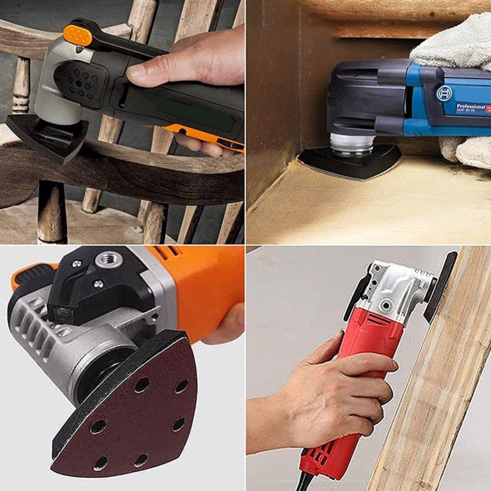 Steel Plate Triangular Oscillating Tool Quick Release Triangle  Sandpaper  Oscillating Power Tools