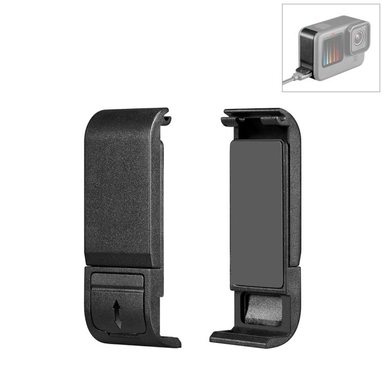 PULUZ POM Пластиковая боковая крышка интерфейса аккумулятора для GoPro HERO13 Black /12 Black /11 Black /10 Black /9 BlackBlack)