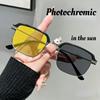 Унисекс Классические Квадратные Фотохромные Очки для Близорукости Уличная Защита от УФ Модные Классические Очки для Ночного Видения при Близорукости до -4.0