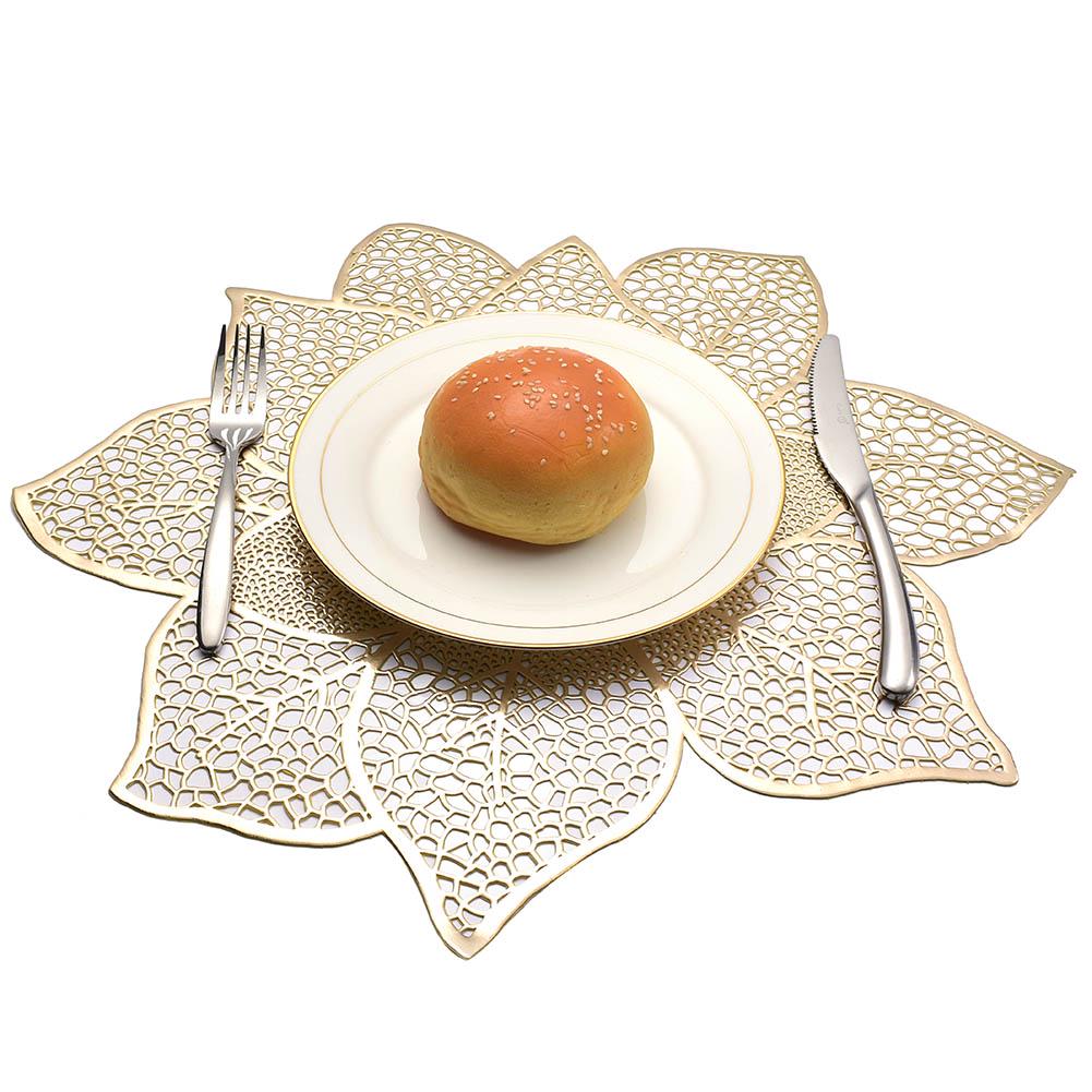 Полый цветочный коврик для столовых приборов, коврик для чашки, тарелка, подставка, противоскользящий праздничный декор